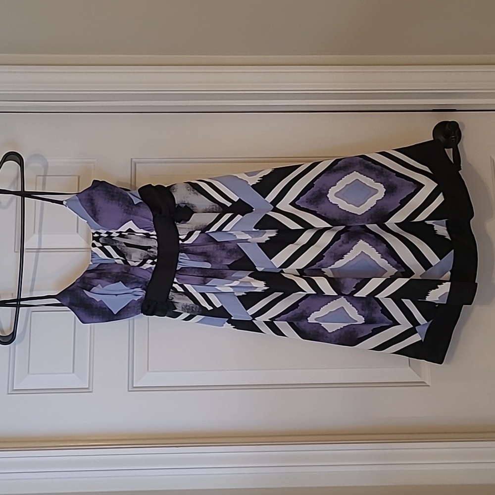 💜 Vintage Max & Cleo Satin Dress 12